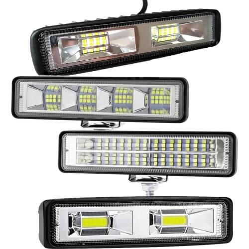 1-2Pcs 12V-24V LED Work Light Bar Flood Spot Offroad 4WD Car SUV Driving Fog Lamp Work Light Bar Flood Spot Offroad