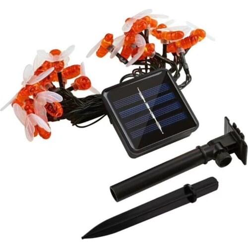 Solar LED String Lights Little Bee Animal Model Garden Christmas Lantern Outdoor Waterproof Garden Decoration String Light