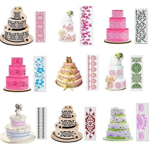 DIY Craft Layering Cake Stencils Cake Decoration Tool Stencils For Painting Album Decor Embossing Paper Card Template Cake Tools
