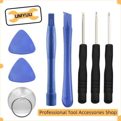 UMYUU 8Pcs/Set Mini Steel Cell Phones Opening Screen Pry Repair Tool Kits Screwdriver Tools For Professional Mobile Phone