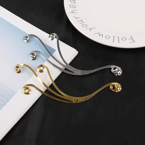 2pcs Gold/Rhodium Plated Tone Filigree Feather Connectors Metal Craft Gift Decoration DIY Jewelry Making