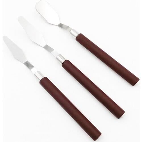 3Pcs/sets oil painting scraper Big, medium and small of acrylic gouache oil paint color palette Utility knife art supplies