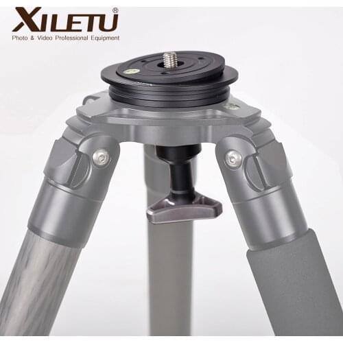 Bowl Adapter Metal Half Ball Flat to Bowl Adapter Convert with 3/8" Screws Mount on Tripod & Fluid Rotation Head for DSLR SLR