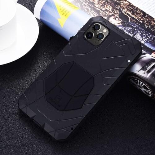 IMATCH Aluminum Metal Silicone Shockproof Case Cover For Apple iphone 12 Pro Max 12 Pro 12 Mini Dirt Shock Proof Cover Case