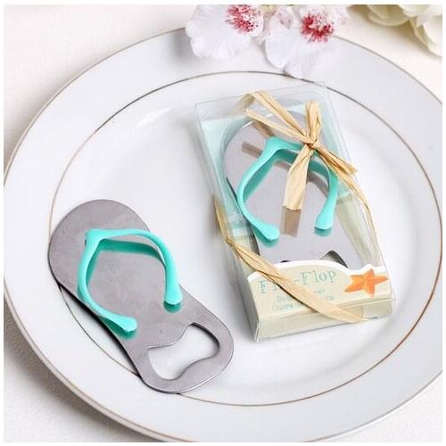 Freeshipping 100pcs/lot Pop the Top' Flip Flop Bottle Opener Wedding Favors Gift