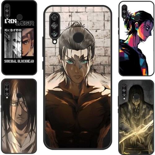 Eren Yeager Attack on Titan Case For Huawei P30 P20 P40 Pro Mate 10 20 Lite Nova 5T P Smart Z 2019 Honor 9X 8X 8A 10i