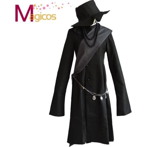 Black Butler Kuroshitsuji Undertaker Cosplay Halloween Party Costume Custom Made Full Set
