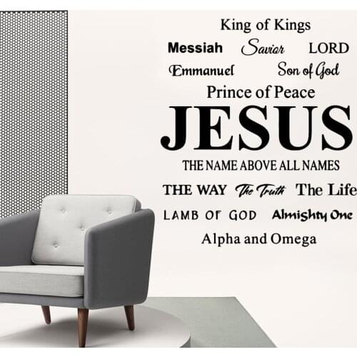 DIY Art jesu Wall Art Decal Wall Art Sticker Murals Waterproof Wall Decals Home Decoration Wallpaper