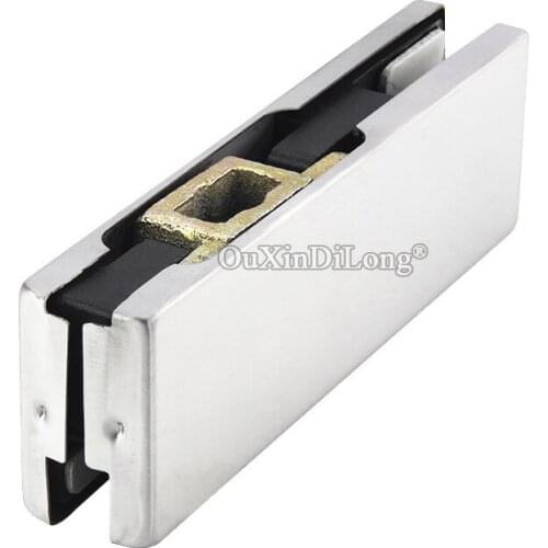 Brand New 1PCS Frameless Glass Door Clamp Floor Hinge Door Down Clips Tempered Glass Floor Spring and Glass Door Pivot Clamps