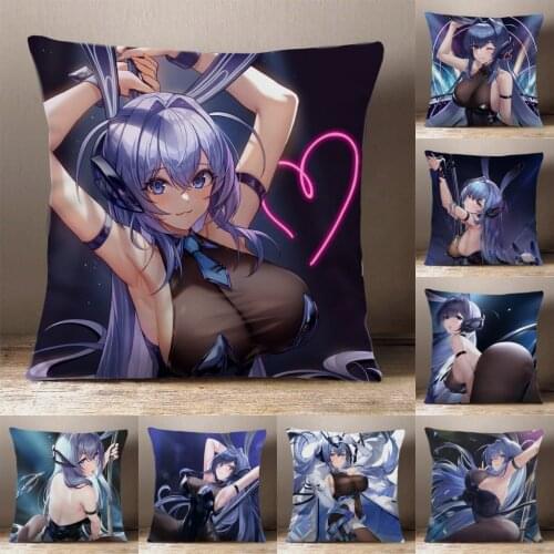 Game Azur Lane State of New Jersey Cosplay Cartoon Peach Skin Dakimakura Plush Stuffed Throw Pillow Bed Sofa Cushion