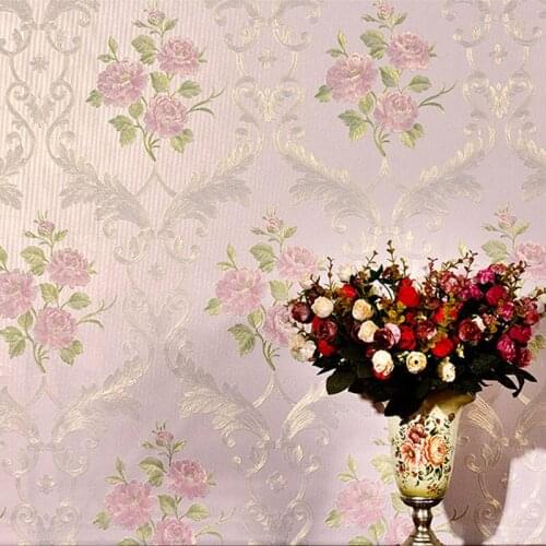 Room European Style Wedding Walltalk Wall Papers Home Decor 3d Embossed Floral Wallpaper Rustic For Bedroom Living Room Walls
