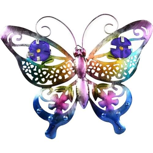 Metal Butterfly Wall Decor, Metal Wall Art Butterfly Decorations ing for Patio, Fence, Garden, Yard, Outdoor