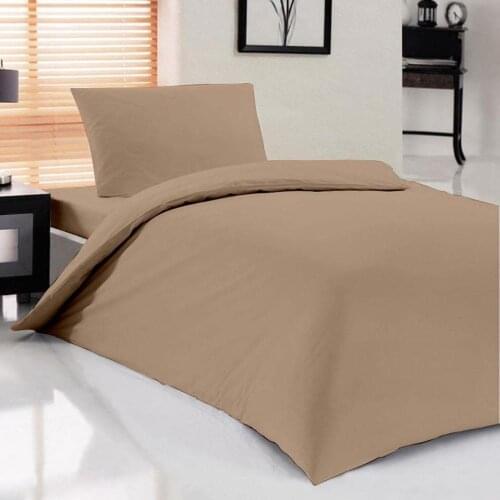Dowry World Pure Single Duvet Cover Set Cappucino