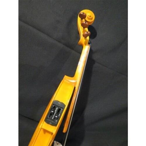Handmade Top New Light Yellow Color Best Model 4/4 Electric Violin/Acoustic Violin Bow Case Rosin