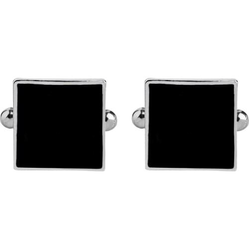 Luxury Fashion Black Round Plated Cufflinks Arm Buttons for Women Men Business Shirts Cuff links Wedding Jewelry