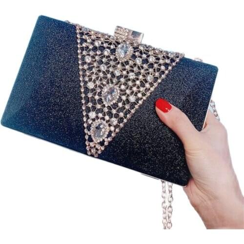 2020 luxury diamond evening clutch bags wedding flowers banquat purse dinner bling shoulder cross body bags MN1473