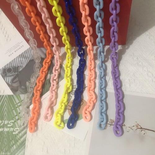 40/60cm DIY Bag Parts Accessories Strap Bags Detachable Chain Resin Handle Crossbody Canvas Replacement Shoulder Bag Strap