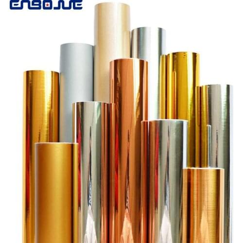 Silver Brushed Fridge Self-adhesive Wallpaper Furniture Renovation Sticker Metal Mirror Refrigerator Door DIY Decorative Film