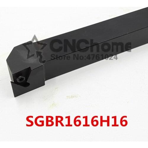 SGBR1616H16/32 16*16MM External Grooving Turning Slotting Tool Holder For Lathe Machine CNC Cutting Turning Tool Set Holder