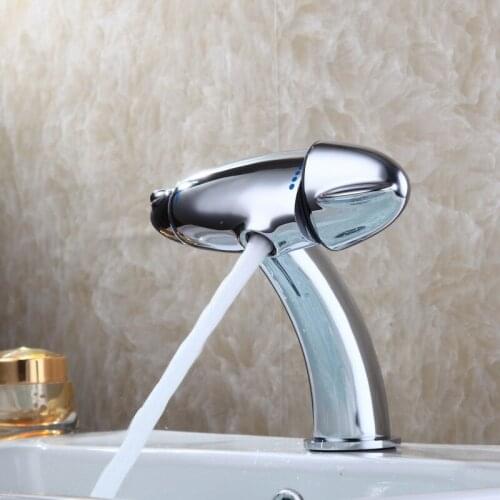 Solid brass Unique design UFO bathroom thermostatic basin faucet Popular in Europe and America basin mixer thermostat water tap