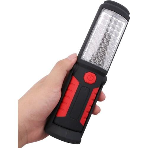 Outdoor USB charging ABS hook working lamp 36+5LED built-in battery with magnet support auto repair lamp
