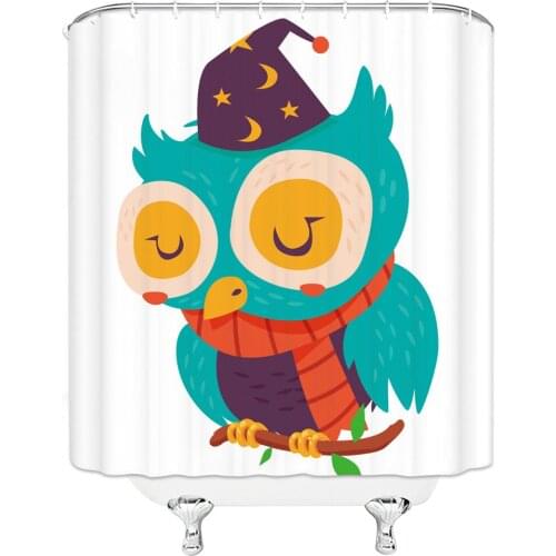 3D Printing Cartoon Dog Animal Funny Clown Character Bath Screens Bathroom Shower Curtain Gift Decor Multi-size Shower Curtain