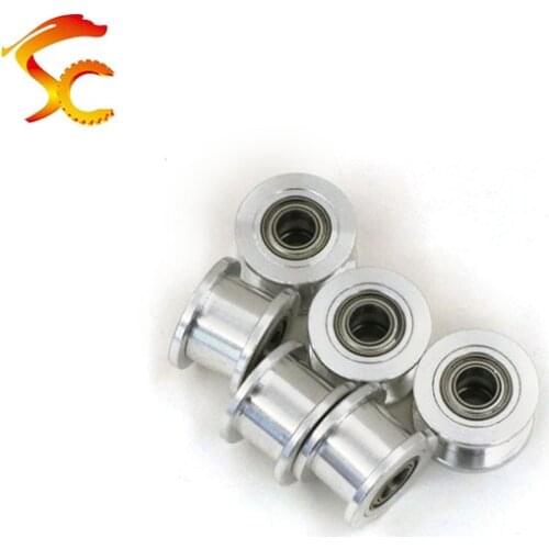 100PCS GT2-Bore 5mm-width 6mm +50PCS GT2-20Teeth-Bore 5mm-width 6mmAluminum Alloy Timing Pulleys bore 5mm for belt width 6mm CNC