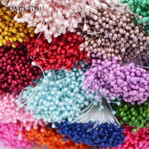250Pcs 3mm Mini Flower Stamens Artificial Stamen DIY Handmade Wreath Wedding Party Decoration Scrapbooking Crafts 8Z