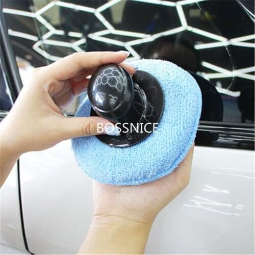 5 Inch Soft Car Polishing And Waxing Sponge Wax Applicator Microfiber Sponge Car Care Home Cleaning Tool Bicycle Cleaning Sponge