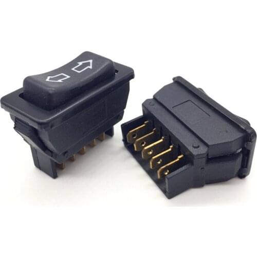 5Pin 12 To 24V Black Car Power Window Switch With Lamp Plastic Professional Electronic Components Universal For Cars 1pcs