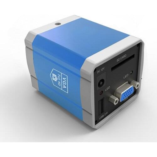 Free shipment , CE ISO 1080P 30fps VGA microscope Camera / Industrial camera w/USB,SD Card Storage & Mouse action