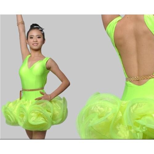 Ccustomize latin dance dress for girls dance costume for kids latin dresses salsa latin dance costumes for women dress latina