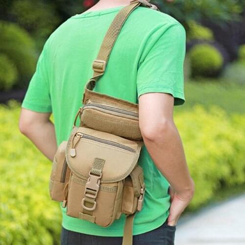 Men Sports Solid Color Camouflage Print Leg Bag Hip Drop Belt Waist Fanny Pack Men Waist Bag Canvas Fanny Pack Phone Leg Bags