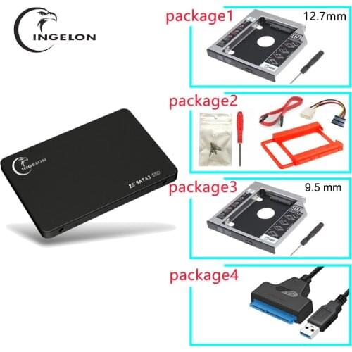 Ingelon SSD Hard Drive SATA 2.5" 120GB 240GB 480GB solid state hdd 64GB Hard disk With Rack USB 3.0 adapter Bracket for laptop