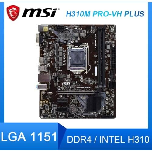 For MSI H310M PRO-VH PLUS Original Motherboard Socket LGA 1151 DDR4 For Intel H310M H310M Micro ATX Desktop Mainboard Used