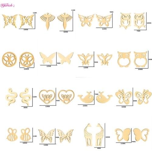 Fashion Design Butterfly Jewelry Vintage Gold Butterfly Owl Giraffe Bee Whale Snake Stud Earrings For Women Boucles d’oreilles