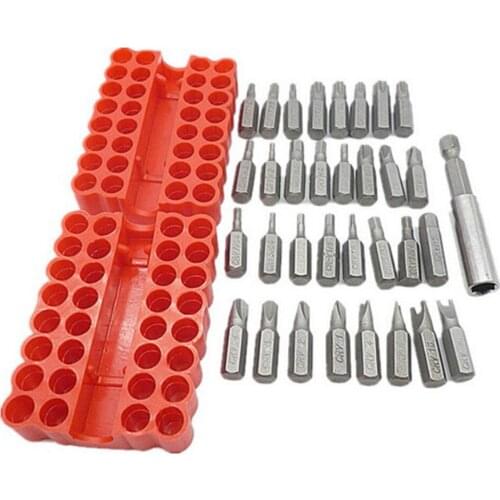 33pcs/ Set Screwdriver Heads Set Professional Screwdriver Bit Hole Hollow Carbon Rod Torxs Hexs Bit Set With Hexagonal Wrench