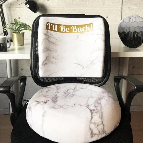 Custog Memory Foam Waist Support Pillow And Sitting With Cushion Pad Set Of 2 For Office Chair Orthopedic Health Care Be Back