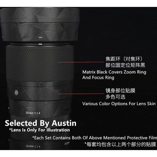 Lens Decal Skin Sticker For SIGMA 30mm f1.4 E Sony Mount Protector Anti-scratch Coat Wrap Cover Case