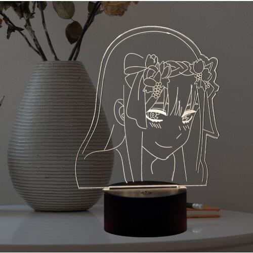 Zero Two 3d Night Lamp Anime Hunter X Gon and Killua Haikyuu Shoy Figure Kids Child Bedroom Decor Dropshipping Manga Nightlight