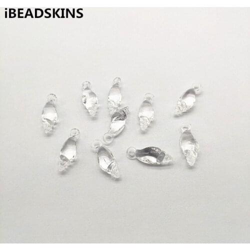New arrival! (Choose Size) Clear Acrylic Conch shape charm beads for Necklace,Earrings parts,hand Made Jewelry DIY