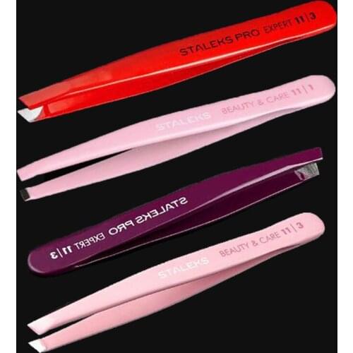 Professional Eyebrow Tweezer Slanted Puller Stainless Steel Face Nose Hair Remover Excellent Closure Eyebrow Clips Beauty Tool
