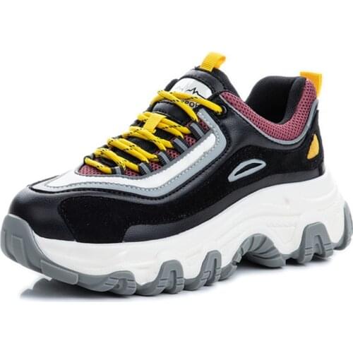 RASMEUP Genuine Leather Flat Platform Mixed Colors Sneakers 2020 Summer Fashion Breathable Woman Shoes Increase Fashion Footwear