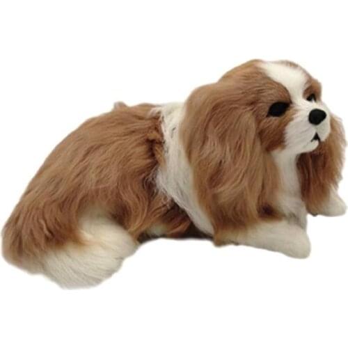 Realistic Charlie Dog Simulation Dog Realistic Plush Dog Real Life Puppy Pet Dog Toys For Kids Adults White Charlie Dog Toys