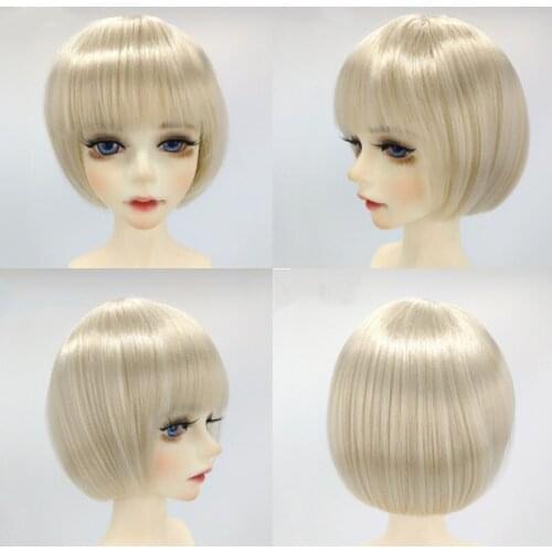 SD BJD Doll Wig Blond Short Wig For Dolls BJD 1/3 1/4
