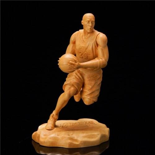 Super Star Kobe Character Decorative Sculpture Modern Art Ganesha Statue Figure Images and Sculptures Wood Carving Figurine