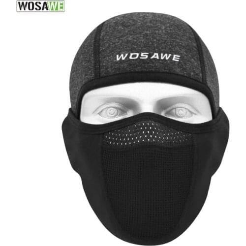 Outdoor ski Stretch Fleece Beanie Hat Skater Ski Sports Cycling Winter Warm Beanie Cap With Windproof Cycling Face Cover Mask