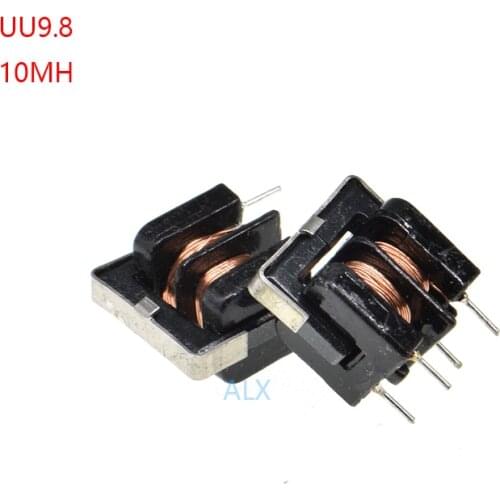 10PCS UU9.8 UF9.8 10MH Common Mode Choke Inductor 2A 7*8MM 7X8MM For Filter