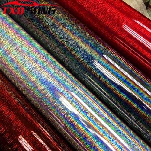 10/20/30/40/50X152cm Carbon Fiber Vinyl Film Laser Black Car Wrapping Foil Console Computer Laptop Skin Phone Cover Motorcycle