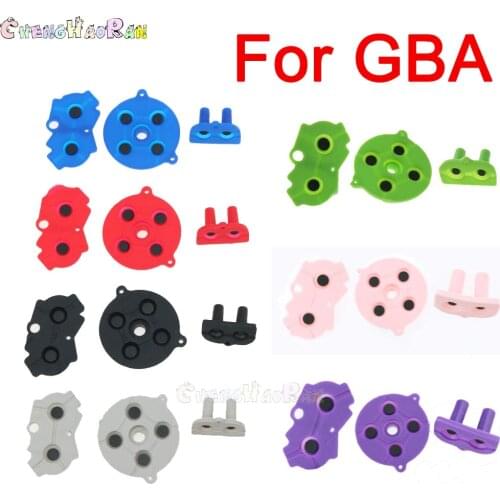 1set Pink Purple RED Rubber Conductive Buttons A-B D-pad for Nintend GameBoy Advance GBA Silicone Conductive Start Select Keypad